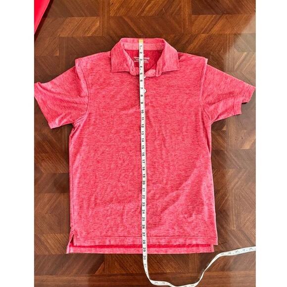 Vineyard Vines Performance Polo Shirt Red Striped Small Men’s - Picture 6 of 16